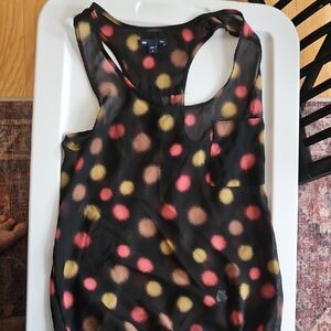 GAP Polka Dot Tank Top - Black, Pink, Yellow